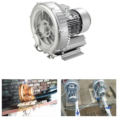 Double Stage 1 HP Single Phase Ring Blower for Agitate and Aerate Water in Swimming Pool/Fish Tank/Aquaculture Tank
